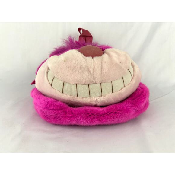 VTG Cheshire Cat Backpack Plush Alice In Wonderland Purse Small Bag Disney Store - Picture 10 of 16